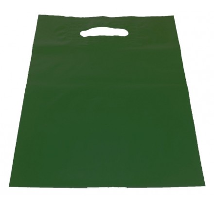 Borsa di plastica con manico fustellato 25x35cm