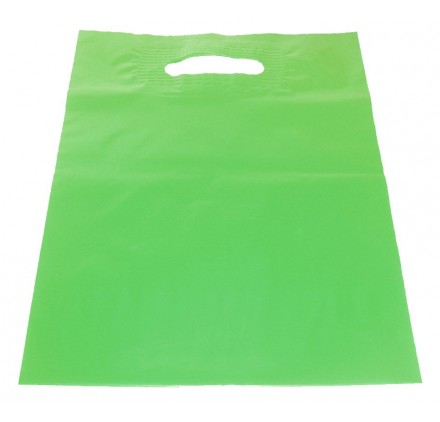 Borsa di plastica con manico fustellato 30x40cm