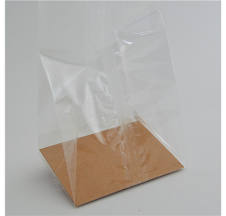Base in cartone per sacchetti cellophane