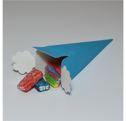 Caixa para brinde seta bluette cono 40x40x155mm