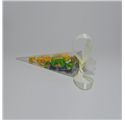 Scatola di acetato trasparente 155 mm cono