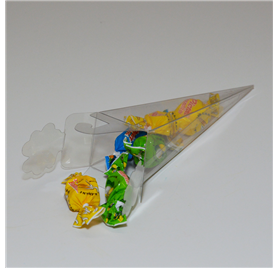 Caixa acetato transparente cono 155mm