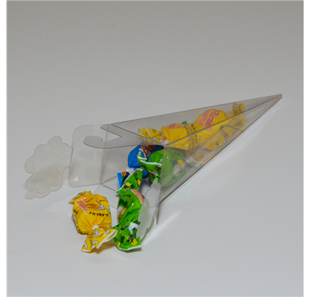 Scatola Cono in Acetato Trasparente 155mm