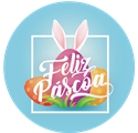 Etiquetas Páscoa Bunny Notes - 40x40mm