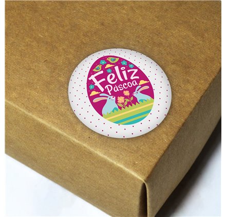 Etichette Pasqua Bunny Gala – 40x40mm