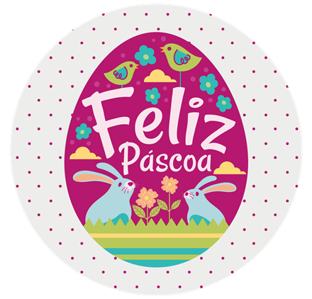 Etichette Pasqua Bunny Gala – 40x40mm