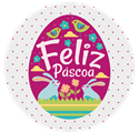 Etiquetas Páscoa Bunny Gala – 40x40mm