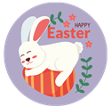 Etichette Pasqua Easter Hug - 40x40mm