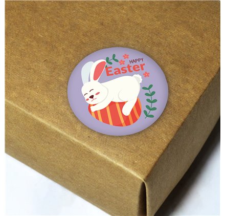 Etiquetas Páscoa Easter Hug - 40x40mm