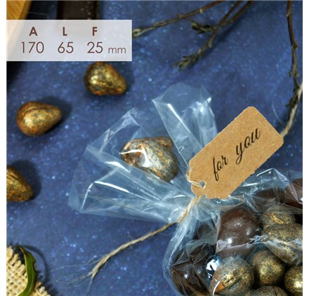 Sacchetto di cellophane pp 125grs