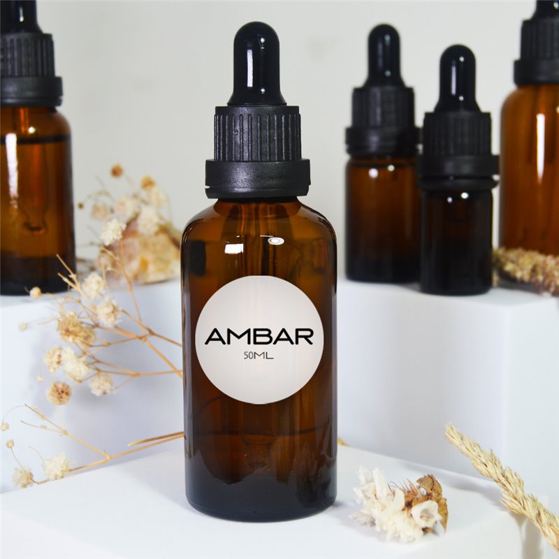 Frasco de vidro Ambar 50 ml