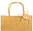 Etiqueta Kraft Saco 30x30mm