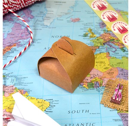 Caixa para brinde - Miniastuccio 50x50x20 Kraft