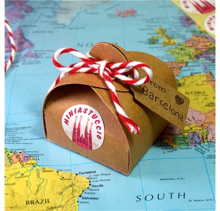 Caixa para brinde - Miniastuccio 50x50x20 Kraft