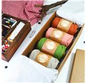 Caixa de cartão Gourmet L Kraft 350x190x105mm