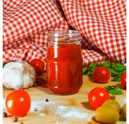 Bottiglia in vetro Mini Ketchup 100ml