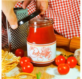 Frasco de vidro Ketchup 370ml