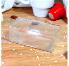 Caixa transparente retangular 80x40x30mm
