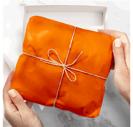 Papel Seda Pumpkin Orange 50x75cm