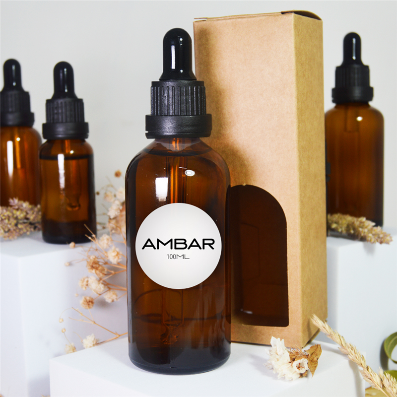 Frasco de vidro Ambar 100 ml
