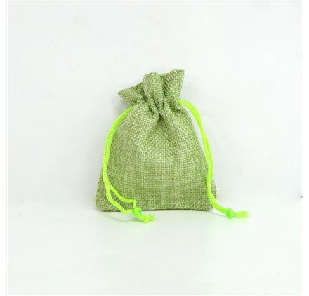 Borsa juta 7x9cm Emerald Green