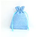 Saco juta Baby Blue 10x14cm