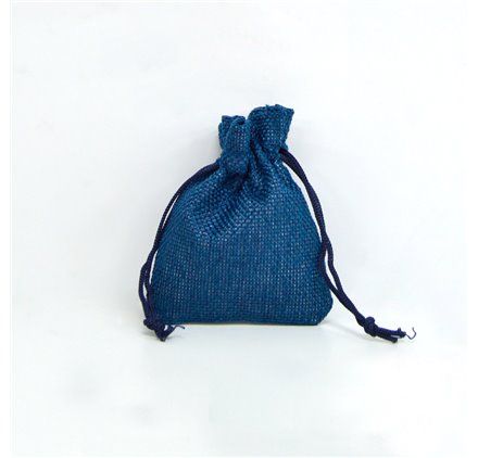 Sacchetto juta 7x9cm Navy Blue