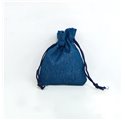 Saco 7x9cm juta Navy Blue