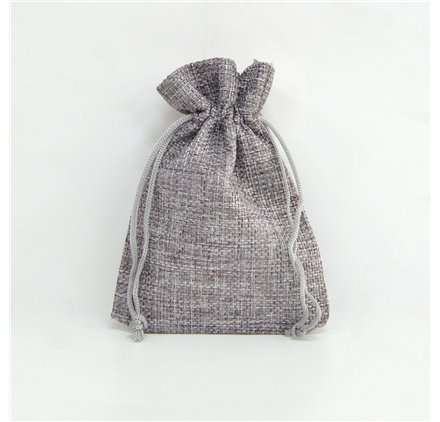 Saco juta Space Grey 10x14cm