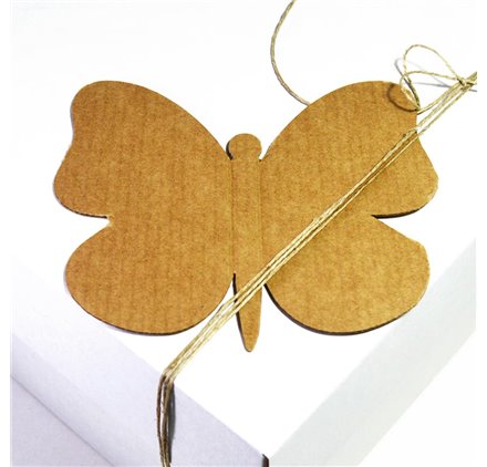Etiqueta Kraft Forest Butterfly 135x110mm