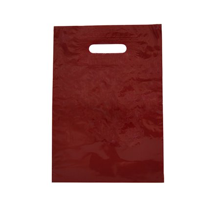 x25un Busta Maniglia Troquelada 25X35 Bordeaux