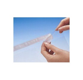 Envelope de plástico transparente c/ pala adesiva 70x100mm