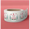 Etiqueta 8 Festive Holly Ring 40x40mm