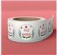 Etiqueta 8 Festive Holly Ring 40x40mm