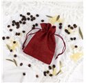 Saco juta Bordeaux 10x14cm