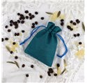Saco juta Turquoise Blue 10x14cm