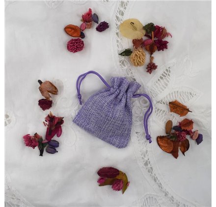 Saco juta Lavender Royal 7x9cm