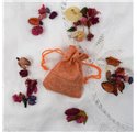Saco juta Pumpkin Orange 7x9cm
