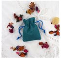 Saco juta Turquoise Blue 7x9cm