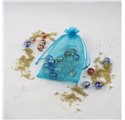Saco 10x14cm organza Sky Blue