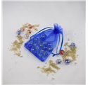 Saco 10x14cm organza Deepspace Blue