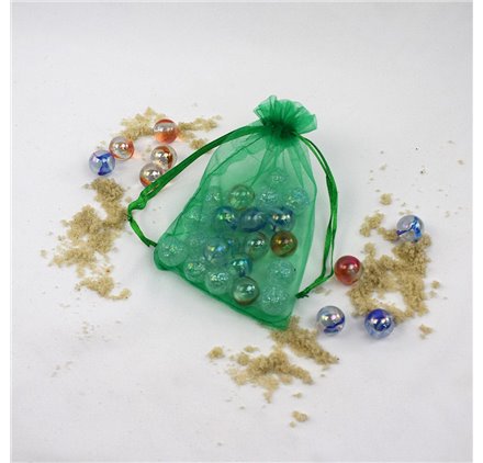Saco organza 10x14cm Amazon Green