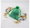 Saco 10x14cm organza Amazon Green