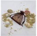 Saco 7x9cm organza Dark Chocolate Templation