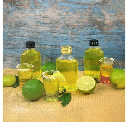 Garrafa de vidro Quimera 100ml com Tampa dourada