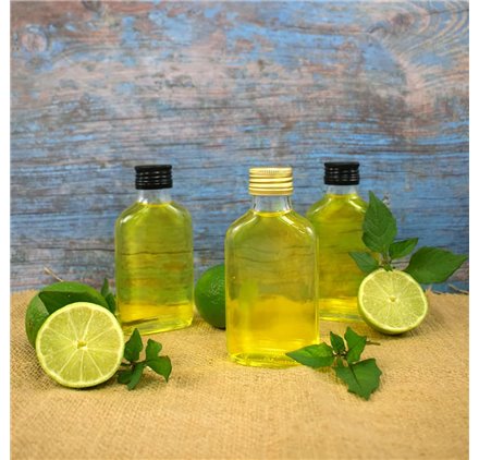 Garrafa de vidro Quimera 100ml com Tampa dourada