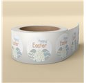 Etichette di Pasqua Day Easter Elegance 40x40mm