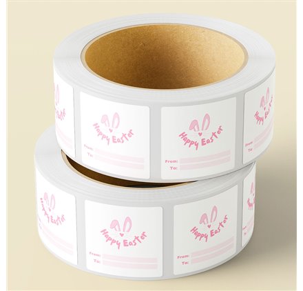 Etichetta Pasqua Bunny Bliss 50x40mm