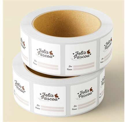 Etiqueta Páscoa Hoppy Notes 50x40mm