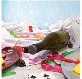 Bottiglia di vetro scura per spumante 750ml